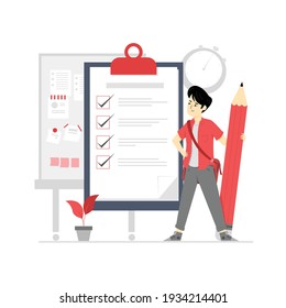 Check list concept illustration vector