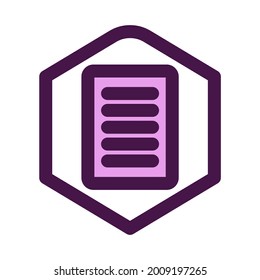 Check list cool purple vector Icon
