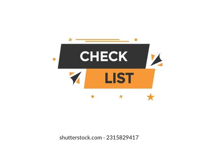 check list customize  vectors, sign, level bubble speech check list
