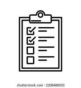 Check List Editable and fully layered vector icon