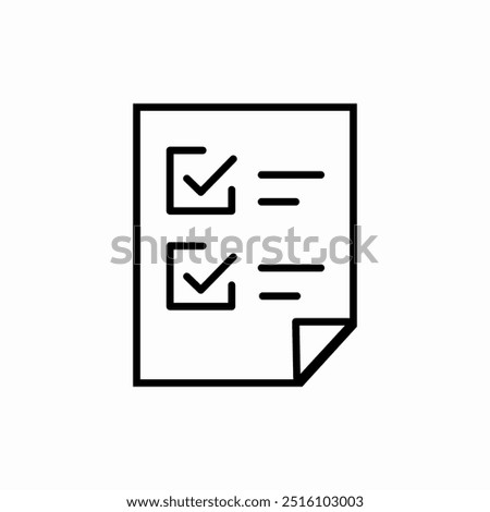 check list file icon sign vector