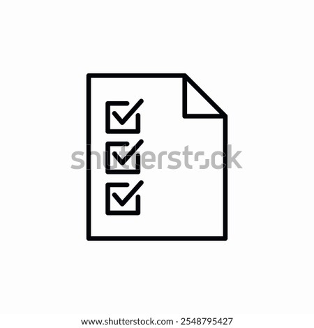 check list file icon sign vector