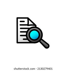Ilustración de vectores de iconos de línea rellenados en la lista de comprobación