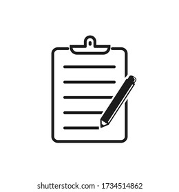 Check List Flat Icon. Vector illustration