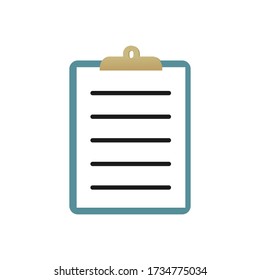 Check List Flat Icon. Vector illustration