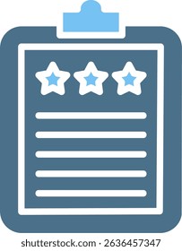 Check List Glyph Two Colour Icon