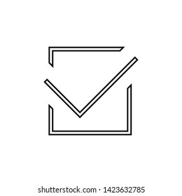 Check list icon. Accepted sign. Logo design  element