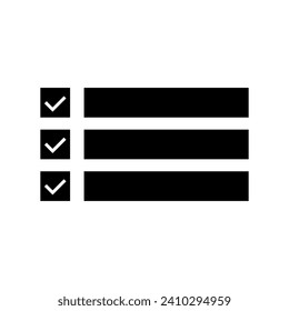 Check list icon checklist menu. Vector illustration. EPS 10.