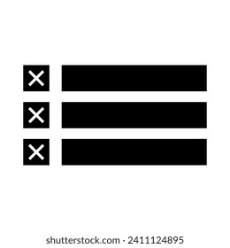 Check list icon checklist menu. Vector illustration. EPS 10.