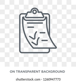 Check List icon. Check List design concept from Delivery and logistic collection. Simple element vector illustration on transparent background.