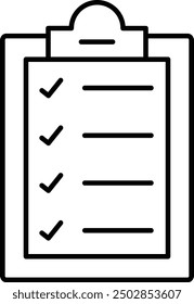 Diseño de icono de lista de comprobación para uso personal y comercial
