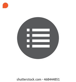 Check list icon Flat .
