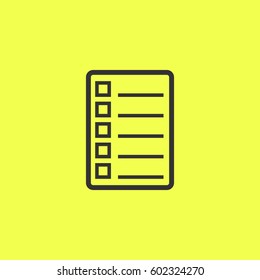 Check list icon flat. 