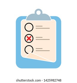 check list icon. flat illustration of check list vector icon for web