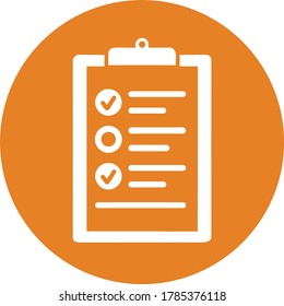 Check list icon / grange color