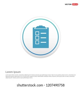 Check List Icon Hexa White Background icon template - Free vector icon