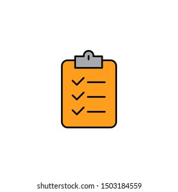 check list icon, illustration design template
