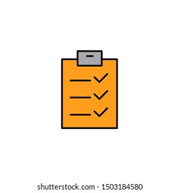 check list icon, illustration design template