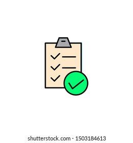 check list icon, illustration design template