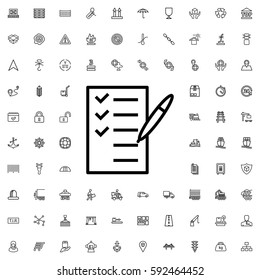 check list icon illustration isolated vector sign symbol. Logistic icons vector set.