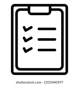 check list icon with isolated vektor and transparent background