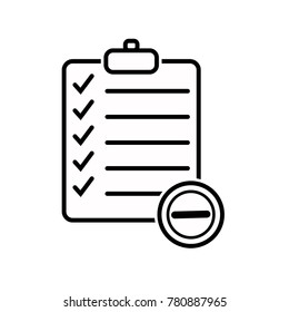 check list icon line art