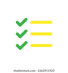 Comprobar la línea de icono de lista aislada en fondo blanco. Icono delgado plano negro sobre el estilo de contorno moderno. Símbolo lineal y trazo editable. Ilustración vectorial de trazo simple y píxel perfecto
