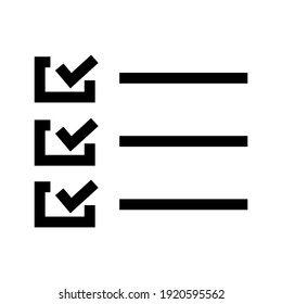 check list icon or logo isolated sign symbol vector illustration - high quality black style vector icons
