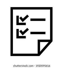 check list icon or logo isolated sign symbol vector illustration - high quality black style vector icons

