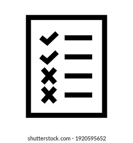 check list icon or logo isolated sign symbol vector illustration - high quality black style vector icons
