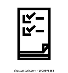 check list icon or logo isolated sign symbol vector illustration - high quality black style vector icons

