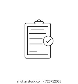 check list icon on white background