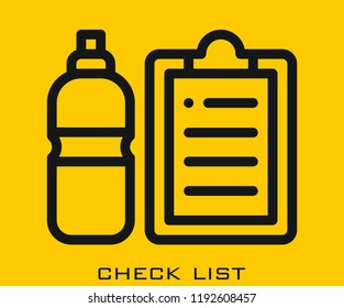 Check list icon signs