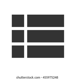 Check list icon. Simple flat logo of list on white background. Vector illustration.