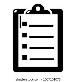 Check list icon. Simple illustration of check list vector icon for web