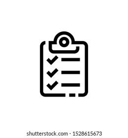 Check list icon template color editable,  Check list icon vector sign isolated on white background illustration for graphic and web design