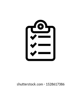 Check list icon template color editable,  Check list icon vector sign isolated on white background illustration for graphic and web design