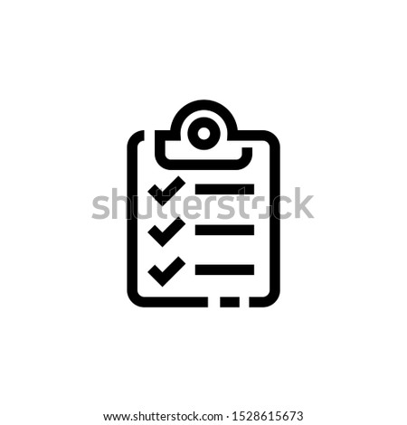 Check list icon template color editable,  Check list icon vector sign isolated on white background illustration for graphic and web design