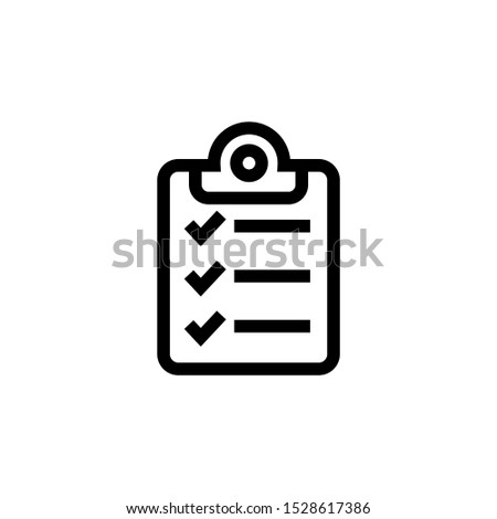 Check list icon template color editable,  Check list icon vector sign isolated on white background illustration for graphic and web design