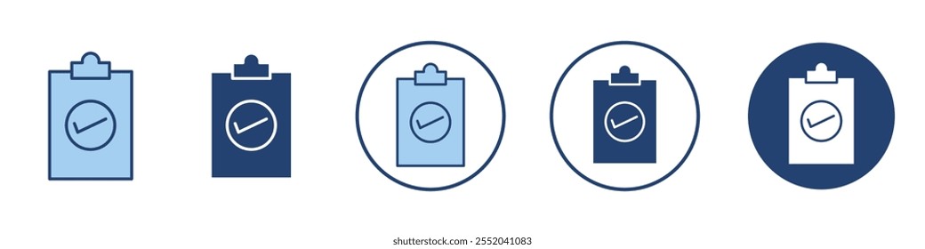 Check list icon Thin line art isolated