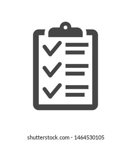 Check list icon in trendy flat style isolated on white background.
