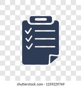 Check List icon. Trendy Check List logo concept on transparent background from Delivery and logistics collection