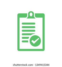 Check list icon vector - Clipboard sign