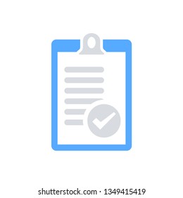 Check list icon vector - Clipboard sign
