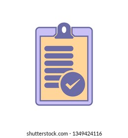 Check list icon vector - Clipboard sign