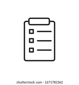 Comprobar diseño vectorial de icono de lista