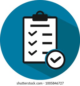 Check list icon vector. vector illustration