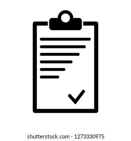 Check list icon vector illustration, registration icon.