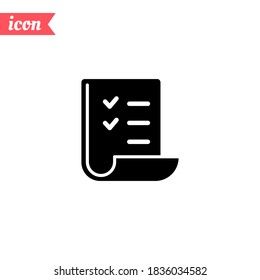 check list icon. Vector illustration EPS 10.