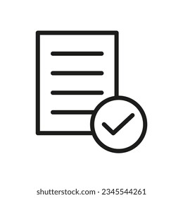 Check list icon. Vector illustration. EPS 10.